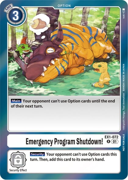 Emergency Program Shutdown! (Blast Ace Double Pack Set), Classic Collection EX1-072 R