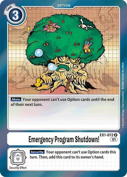 Emergency Program Shutdown!, Classic Collection EX1-072 R