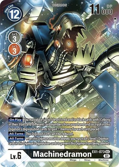 Machinedramon (Alternate Art), Classic Collection EX1-073 SEC