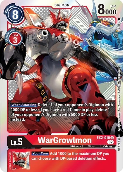 WarGrowlmon (Xros Encounter Pre-Release), Digital Hazard EX2-010 U