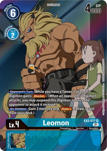 Leomon (Alternate Art), Digital Hazard EX2-017 SR