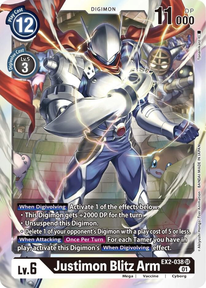 Justimon Blitz Arm, Digital Hazard EX2-038 SR
