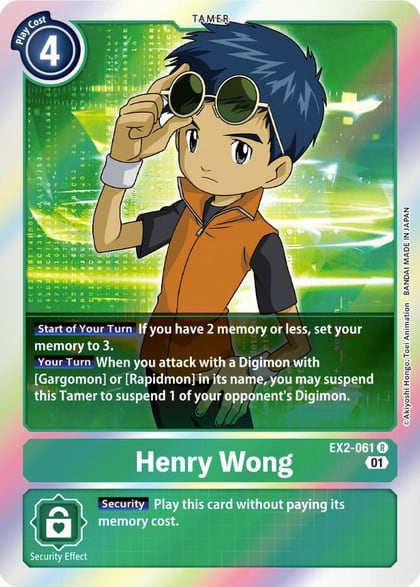 Henry Wong, Digital Hazard EX2-061 R