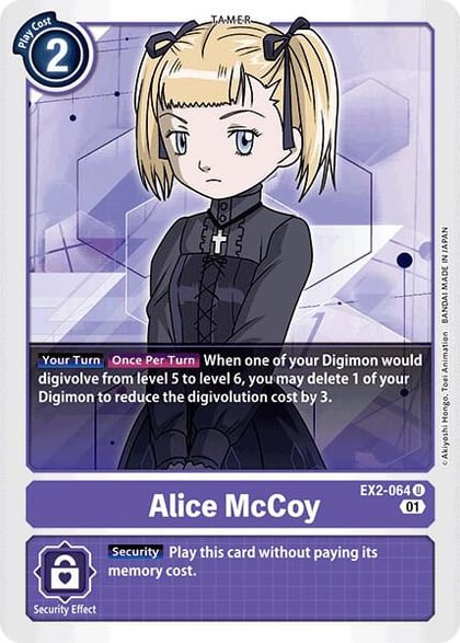 Alice McCoy, Digital Hazard EX2-064 U