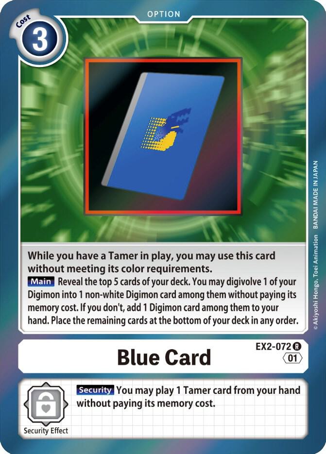 Blue Card, Digital Hazard EX2-072 R