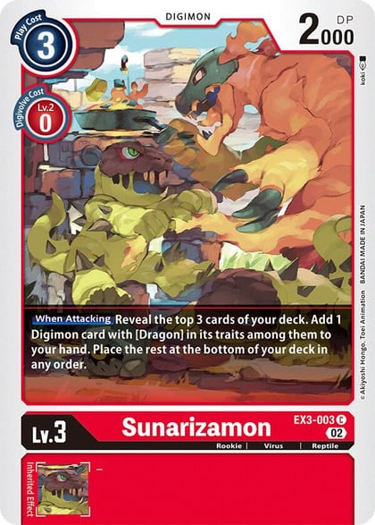 Sunarizamon, Draconic Roar EX3-003 C