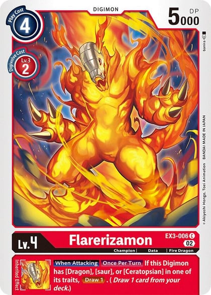 Flarerizamon, Draconic Roar EX3-006 C