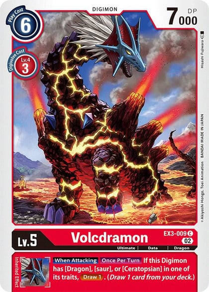 Volcdramon, Draconic Roar EX3-009 C