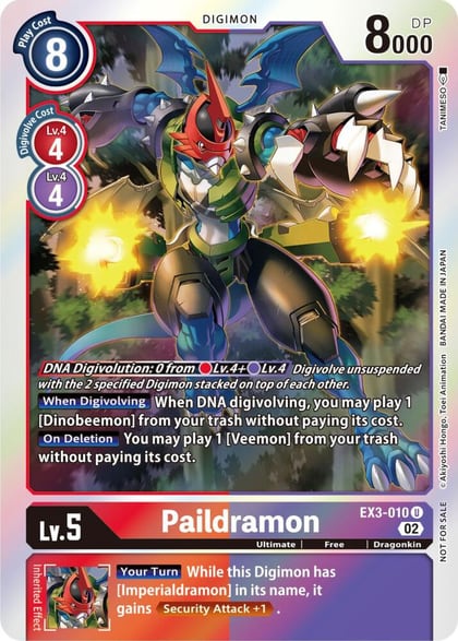 Paildramon (Box Topper), Draconic Roar EX3-010 U