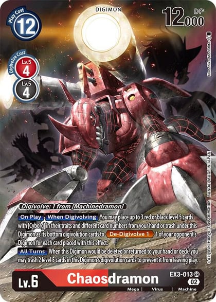 Chaosdramon (Alternate Art), Draconic Roar EX3-013 SR