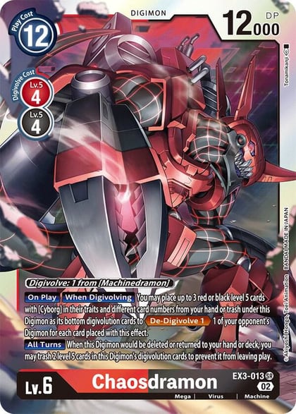 Chaosdramon, Draconic Roar EX3-013 SR