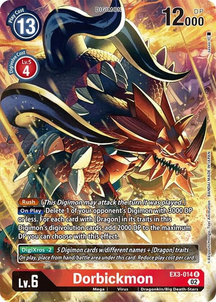 Dorbickmon (Alternate Art), Draconic Roar EX3-014 R