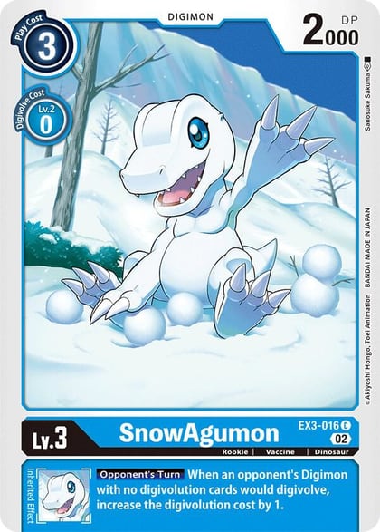 SnowAgumon, Draconic Roar EX3-016 C