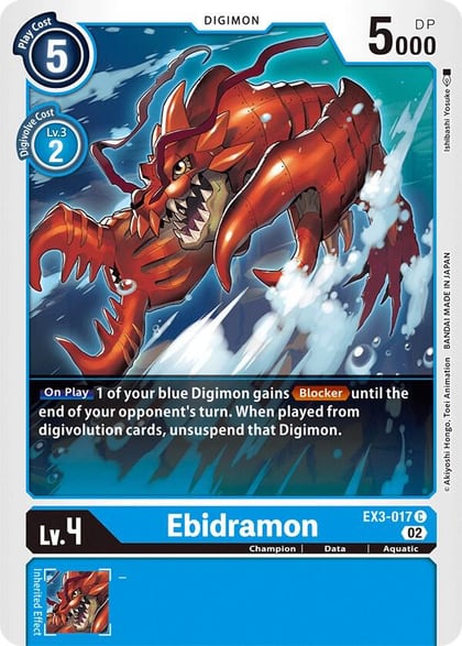 Ebidramon, Draconic Roar EX3-017 C