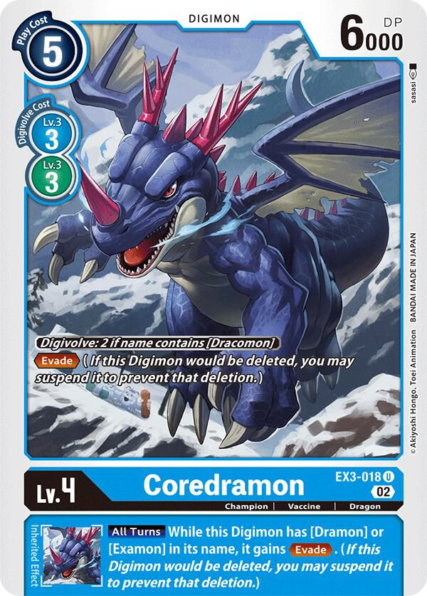 Coredramon - EX3-018, Draconic Roar EX3-018 U