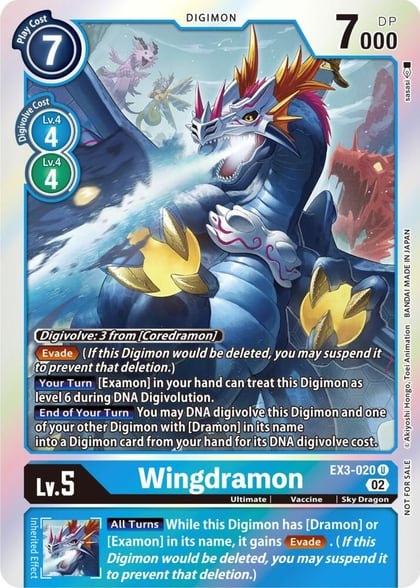 Wingdramon (Box Topper), Draconic Roar EX3-020 U