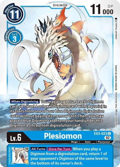 Plesiomon, Draconic Roar EX3-023 U