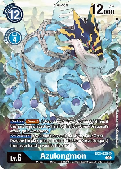 Azulongmon (Alternate Art), Draconic Roar EX3-025 R