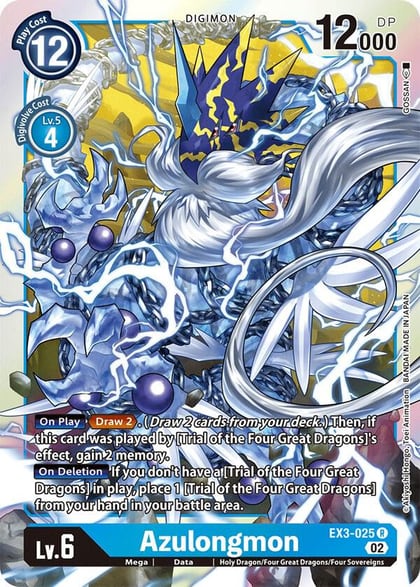 Azulongmon, Draconic Roar EX3-025 R
