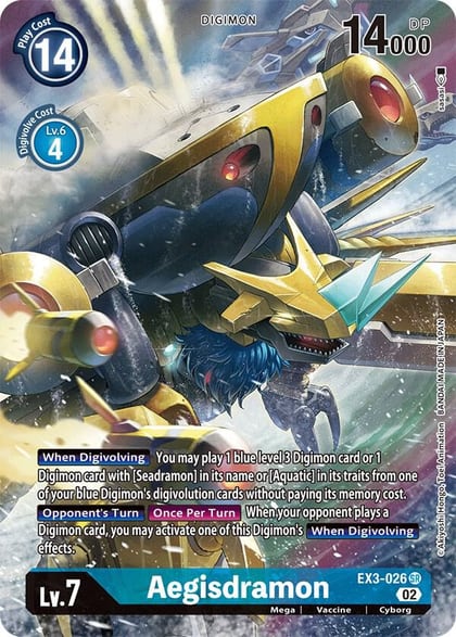 Aegisdramon (Alternate Art), Draconic Roar EX3-026 SR