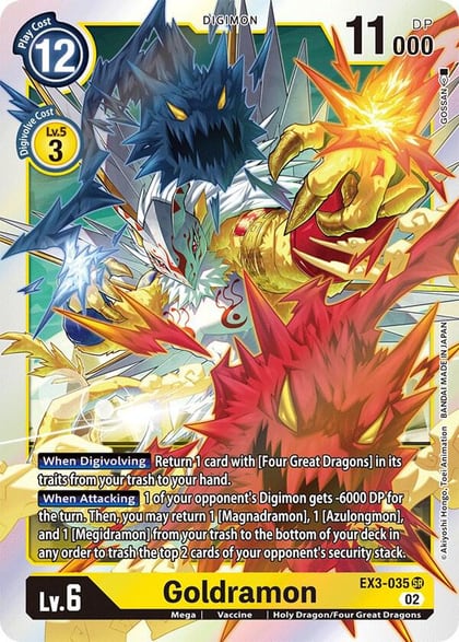 Goldramon, Draconic Roar EX3-035 SR