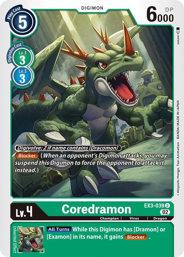 Coredramon - EX3-039, Draconic Roar EX3-039 U