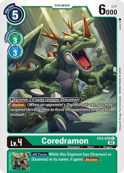 Coredramon - EX3-039, Draconic Roar EX3-039 U