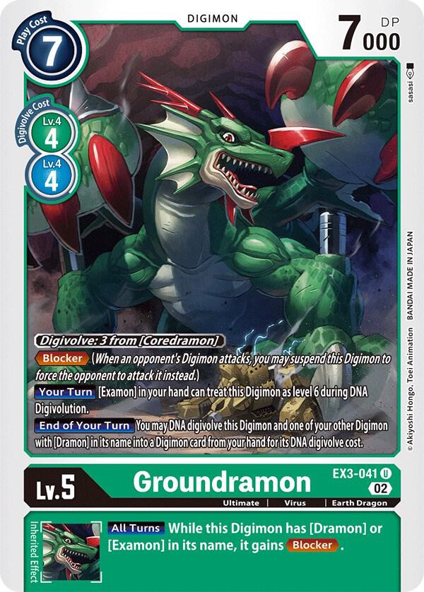 Groundramon, Draconic Roar EX3-041 U