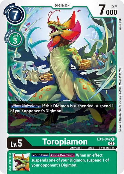 Toropiamon, Draconic Roar EX3-042 C