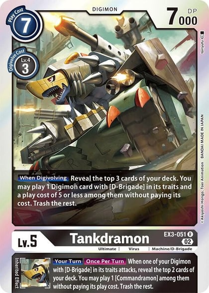 Tankdramon, Draconic Roar EX3-051 R