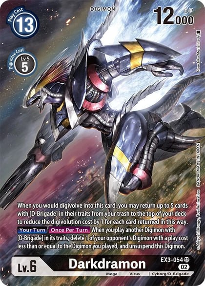 Darkdramon (Alternate Art), Draconic Roar EX3-054 SR