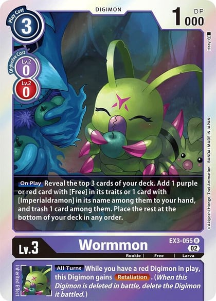 Wormmon, Draconic Roar EX3-055 R