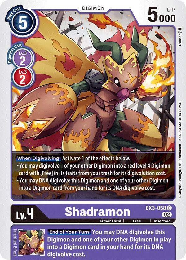 Shadramon, Draconic Roar EX3-058 C