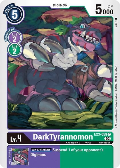 DarkTyrannomon, Draconic Roar EX3-059 C