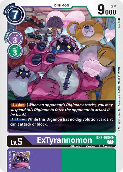 ExTyrannomon, Draconic Roar EX3-060 C
