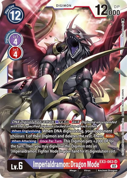 Imperialdramon: Dragon Mode, Draconic Roar EX3-063 SR