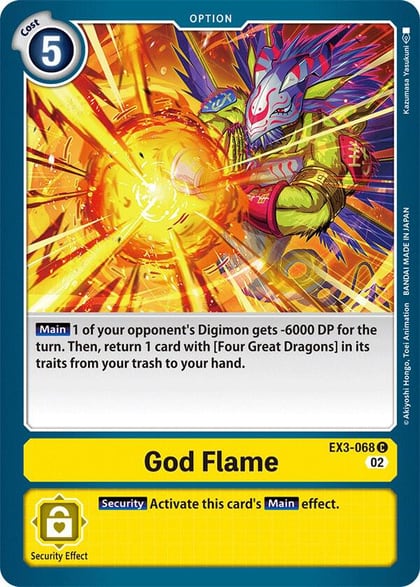 God Flame, Draconic Roar EX3-068 C