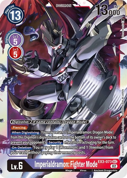 Imperialdramon: Fighter Mode, Draconic Roar EX3-073 SEC