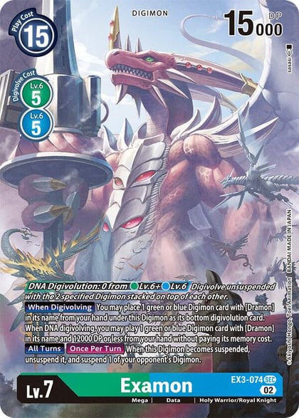 Examon (Alternate Art), Draconic Roar EX3-074 SEC