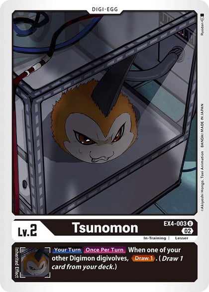 Tsunomon, Alternative Being Booster EX4-003 U