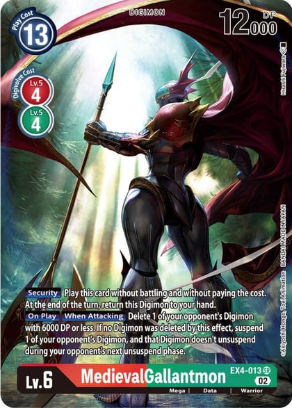MedievalGallantmon (Alternate Art), Alternative Being Booster EX4-013 SR