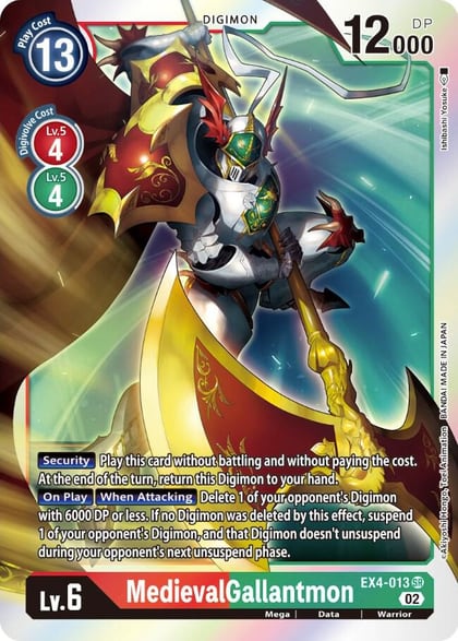 MedievalGallantmon, Alternative Being Booster EX4-013 SR