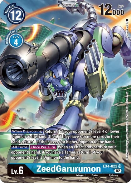 ZeedGarurumon (Alternate Art), Alternative Being Booster EX4-022 SR