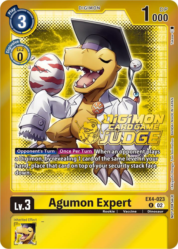 Agumon Expert - EX4-023 (Judge Pack 4), Alternative Being Booster EX4-023 R