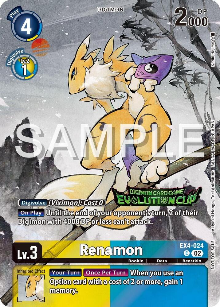 Renamon - EX4-024 (2024 Evolution Cup), Alternative Being Booster EX4-024 C