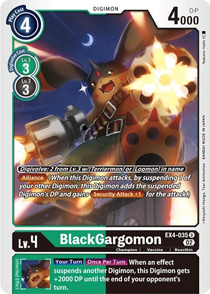 BlackGargomon, Alternative Being Booster EX4-035 U