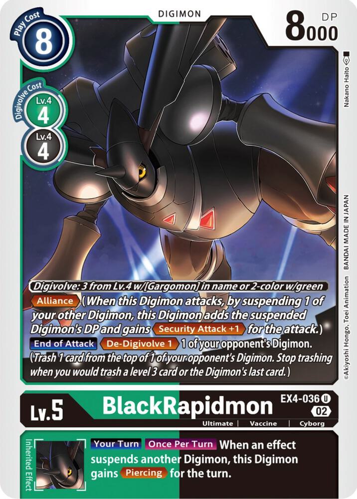 BlackRapidmon, Alternative Being Booster EX4-036 U