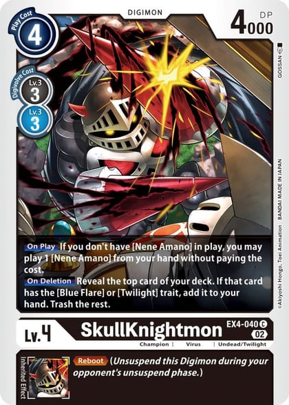 SkullKnightmon, Alternative Being Booster EX4-040 C