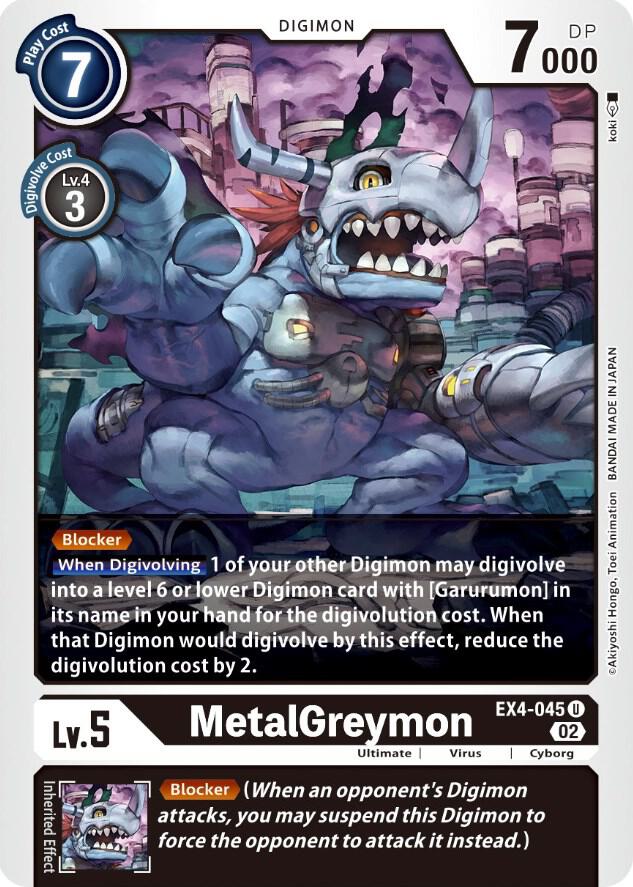 MetalGreymon - EX4-045, Alternative Being Booster EX4-045 U