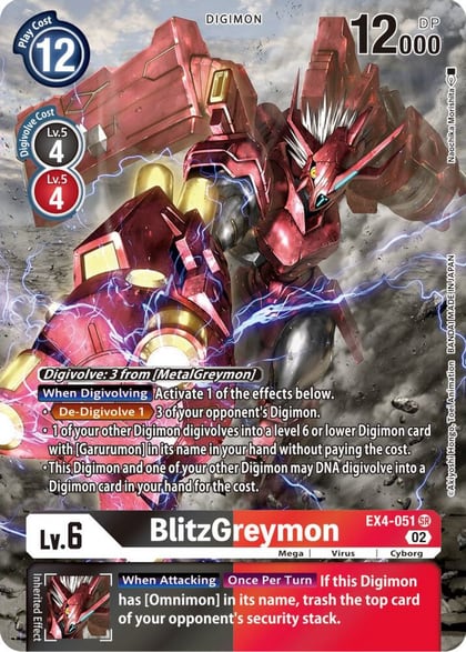 BlitzGreymon (Alternate Art), Alternative Being Booster EX4-051 SR